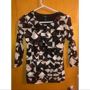 Alfani Geometrical pattern blouse